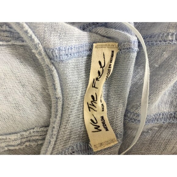 Free People New Star T-Shirt Linen & Cotton Pullover Medium - Picture 8 of 9